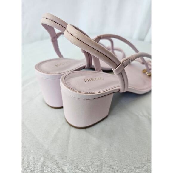 Arezzo Women's Camila Mid Block Heel Sandal Soft Violeta Color Size 9.5B NWT - Picture 4 of 8
